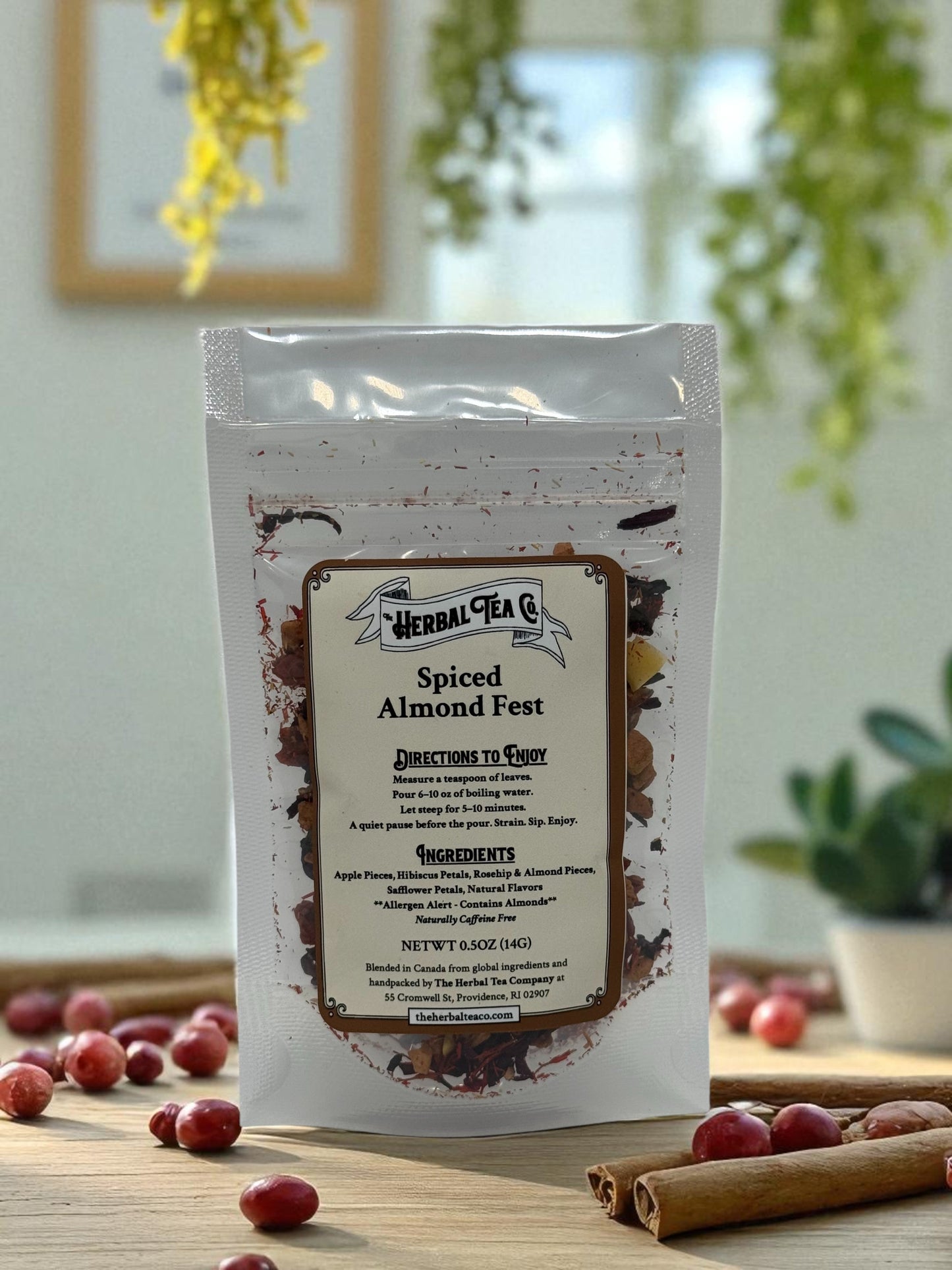 Spiced Almond Fest Herbal Tea - Taster - 4 servings - Tea