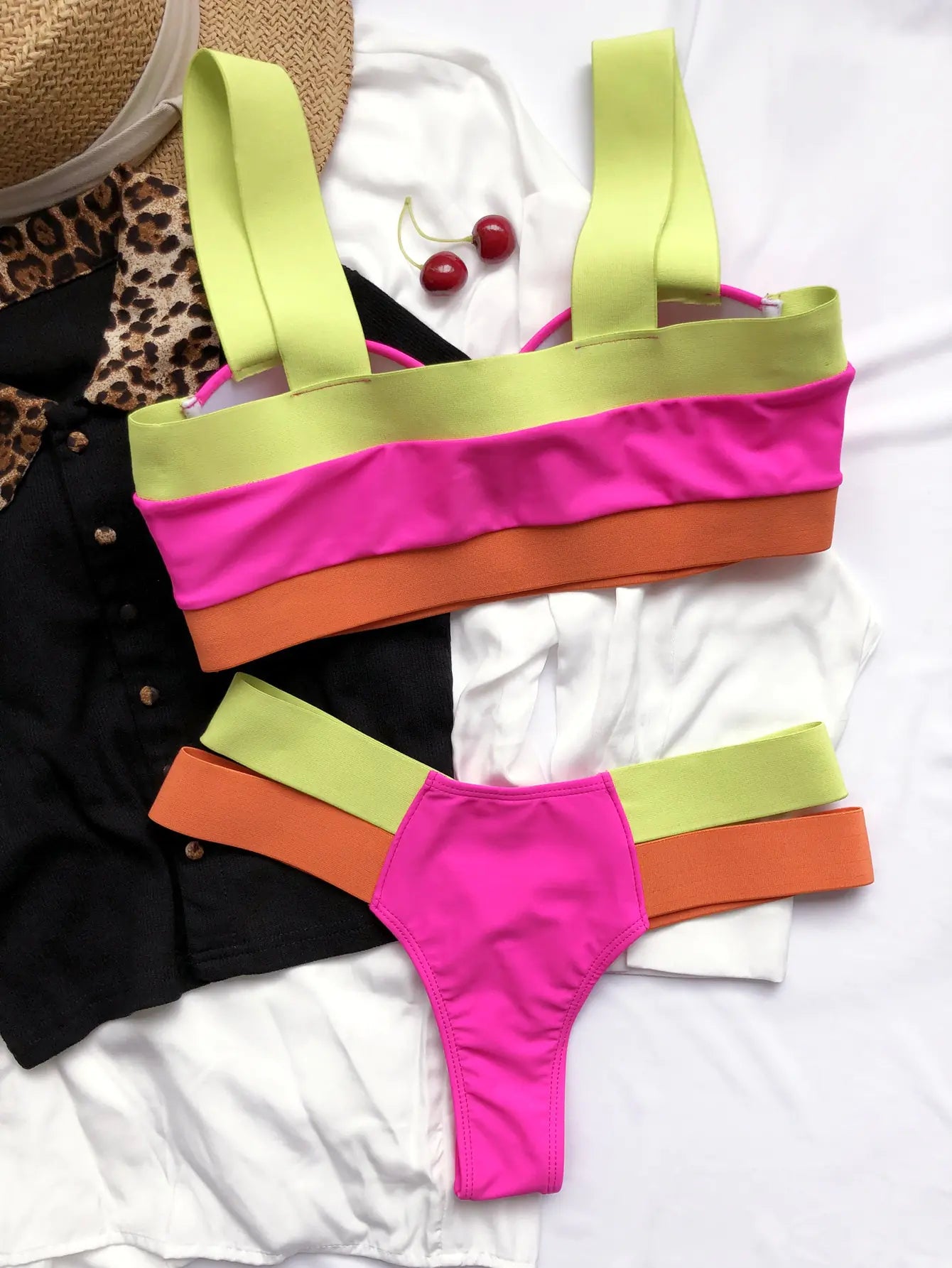 Patchwork Swimwear