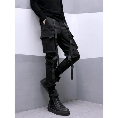 Techwear Slim Fit Pants - -
