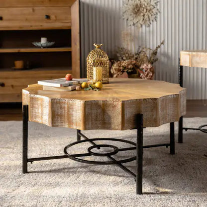 Cedar Coffee Table Set - 2 Piece Set Kia Day Design