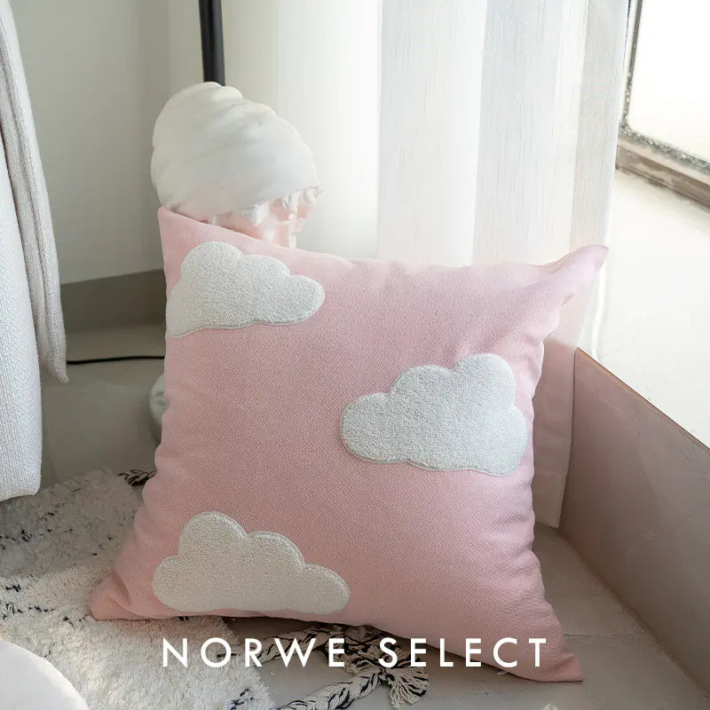 Floral Embroidered Pillow - Kia Day Design