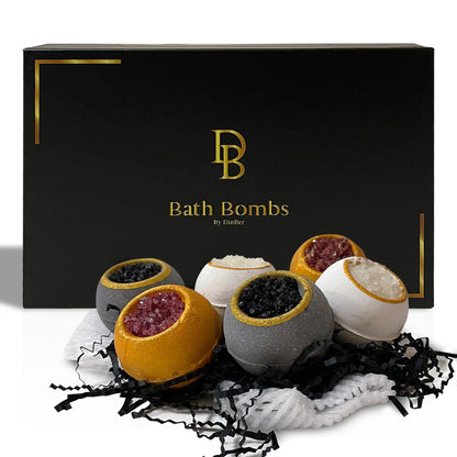 DINBER Bath Bombs 6pc Luxury Set Gifts - - bath bombs