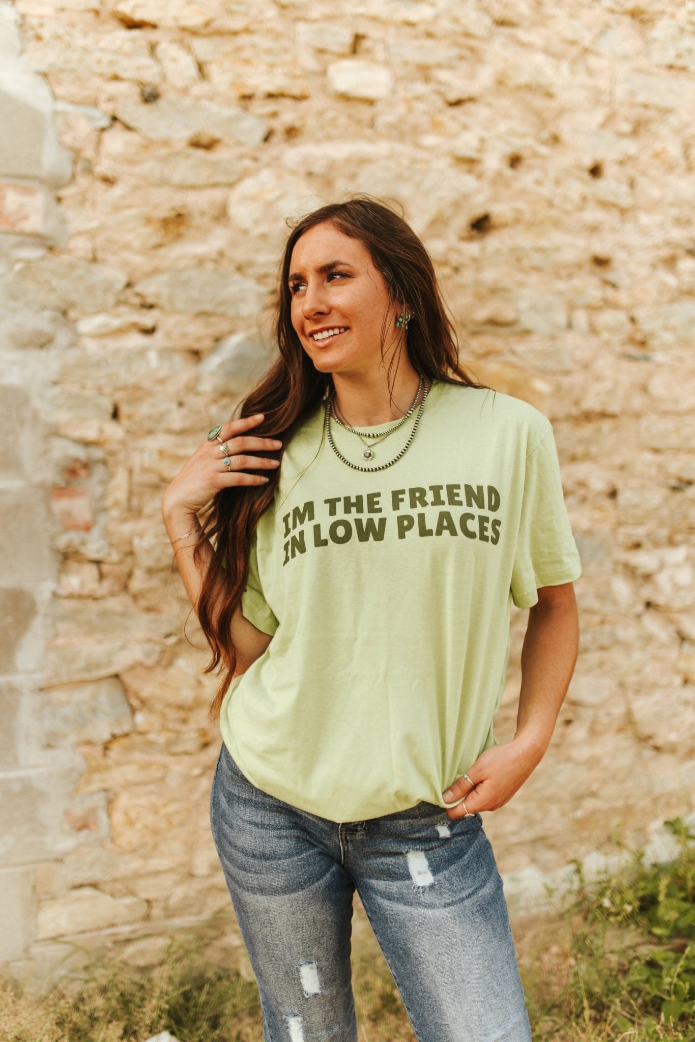 The Friend In Low Places Graphic Tee- Wild Junkie- {{Product type}}