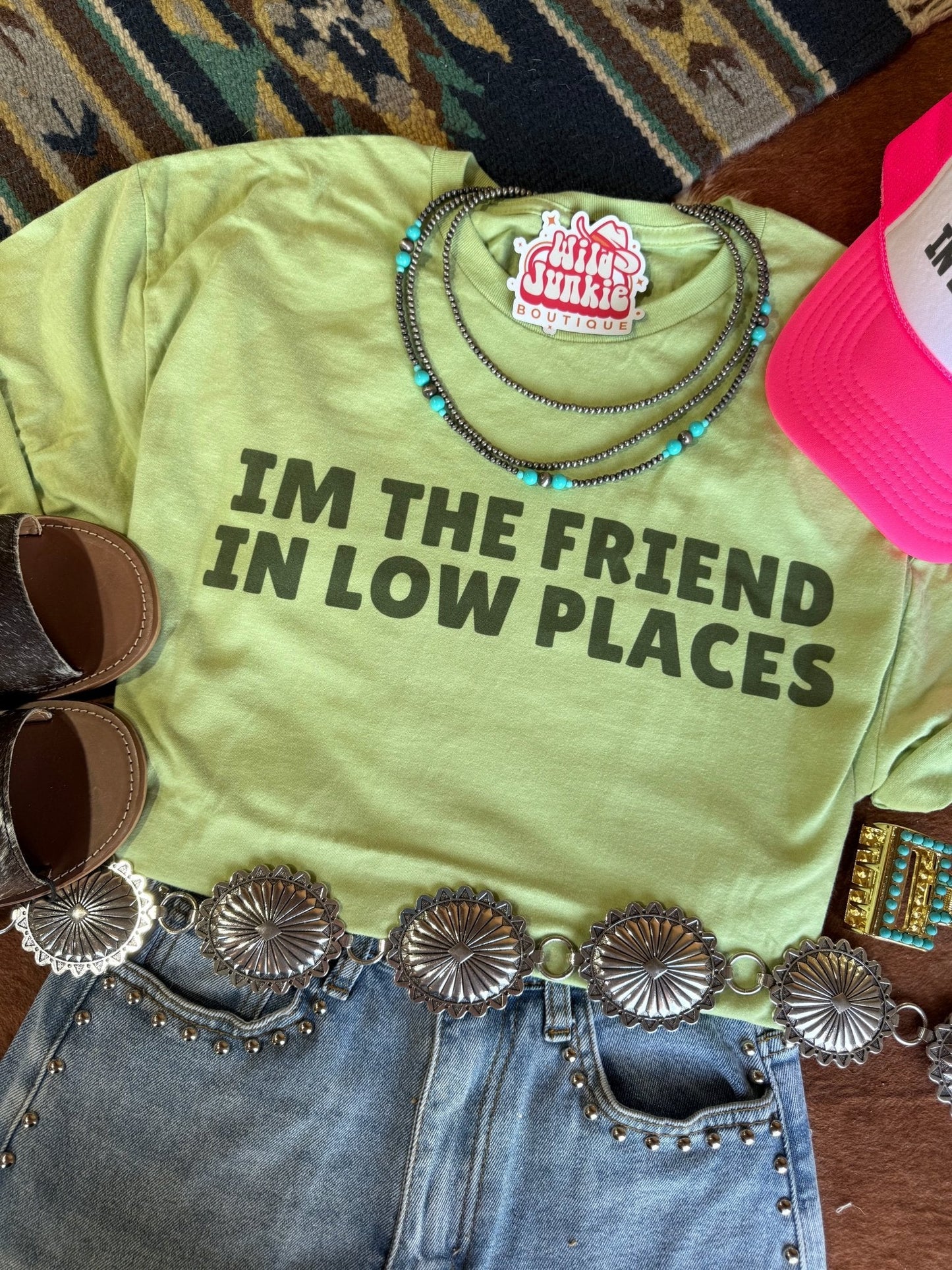 The Friend In Low Places Graphic Tee- Wild Junkie- {{Product type}}