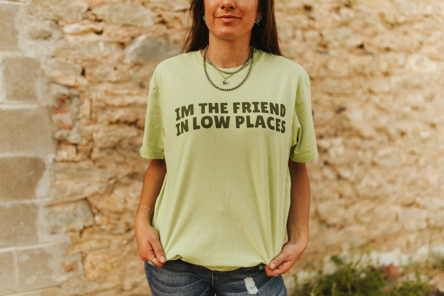 The Friend In Low Places Graphic Tee- Wild Junkie- {{Product type}}