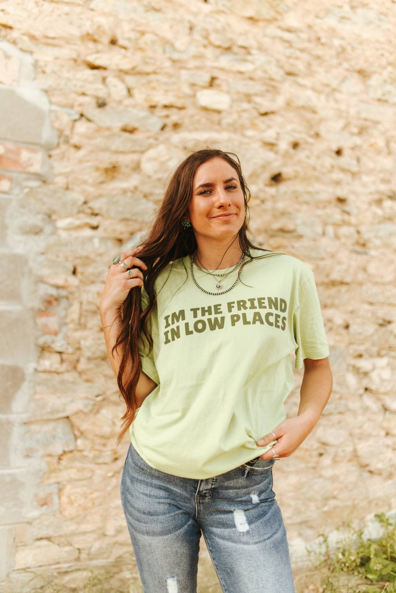 The Friend In Low Places Graphic Tee- Wild Junkie- {{Product type}}