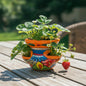 Talavera Strawberry Planter Hand-Painted Mexican Pot - - Talavera Planter