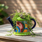 Talavera Watering Can Planter Hand-Painted Mexican Pottery - - Talavera Planter