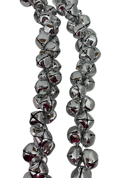 70 Inch Metal Jingle Bell Garland - Silver - - Christmas >> Garland