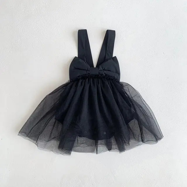 Baby Girl Bodysuit Dress - Black 66cm 6M - baby clothes