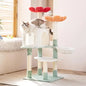 HYABi 48in Flower Garden Cat Tree Cat Tower with Cozy Condo & Scratching Post Cat Tree Tower with Jumping Platform for Indoor Cats Kia Day Design