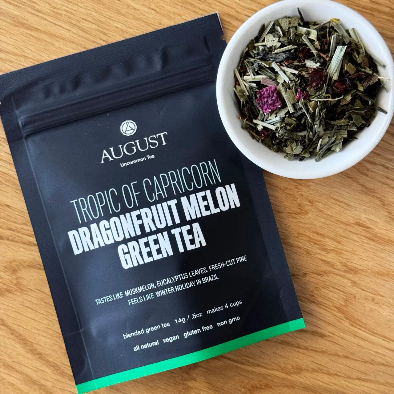 Tropic of Capricorn - Dragonfruit Melon Green Tea - 4 cup deluxe sample - Beverages > Teas > Green Teas