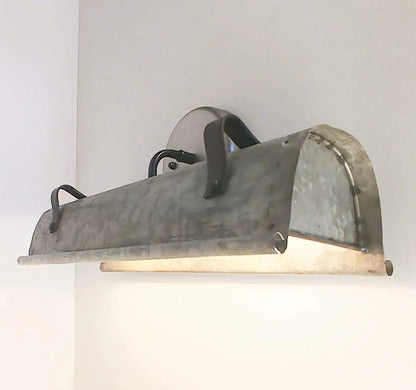 Galvanized Metal Wall Vanity Light - - Farmhouse Lighting