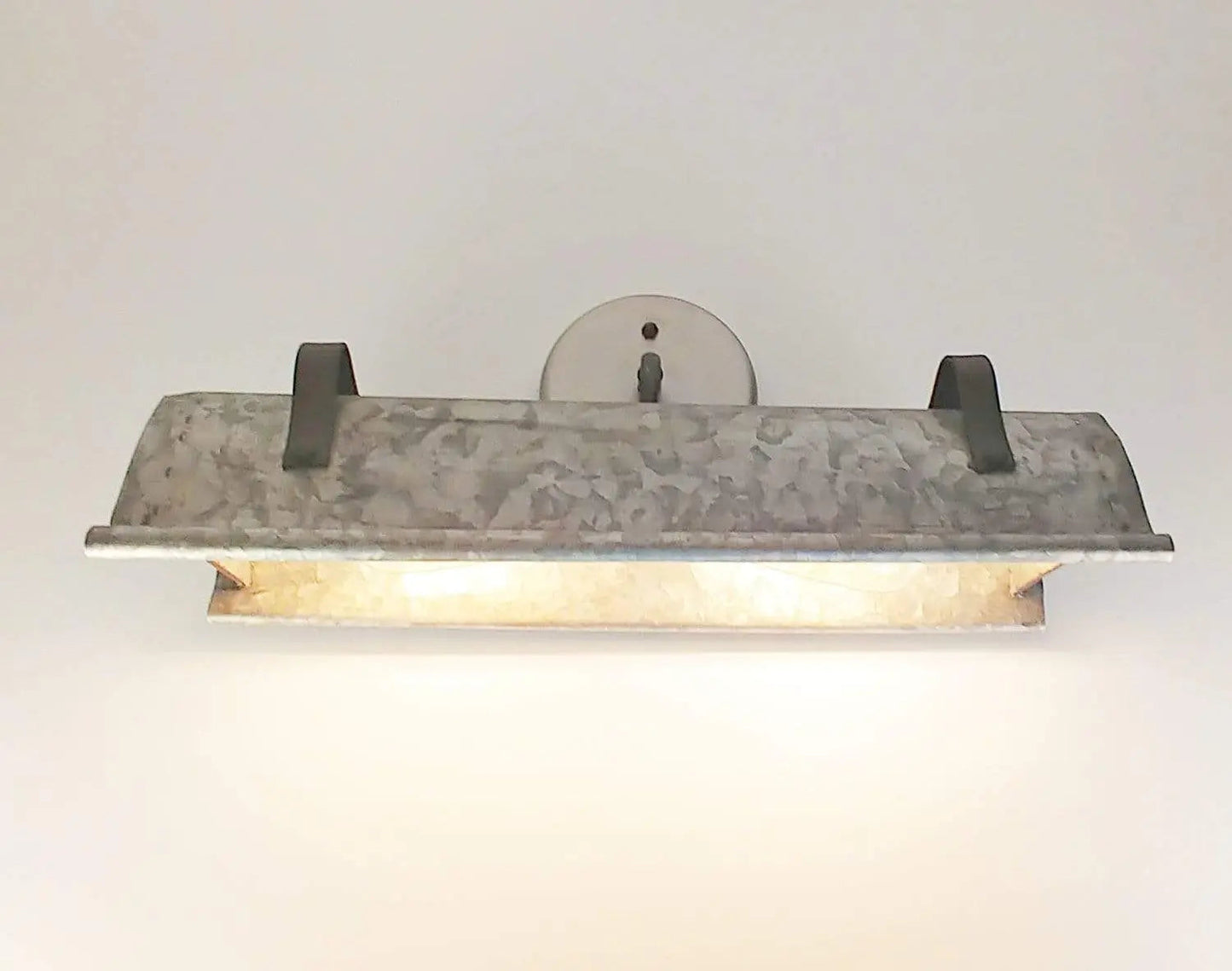 Galvanized Metal Wall Vanity Light - - Farmhouse Lighting
