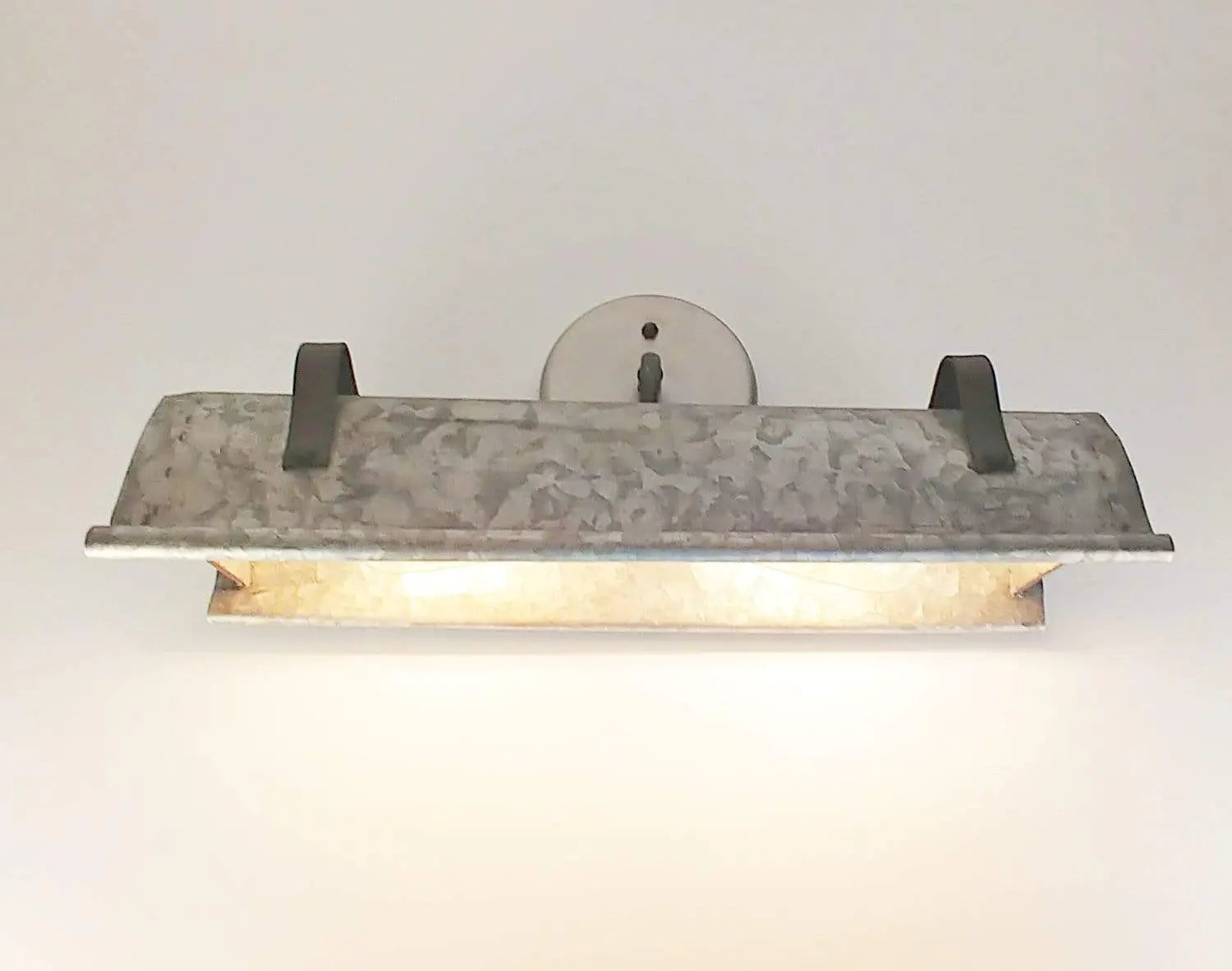 Galvanized Metal Wall Vanity Light - - Farmhouse Lighting