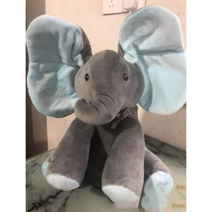 Interactive Peek-A-Boo Elephant Plush Toy - - Toy