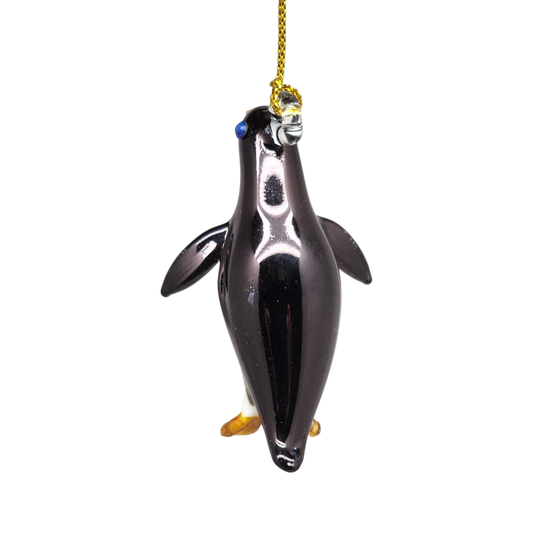 Egyptian Glass Penguin Ornament - - Christmas >> Ornaments >> Egyptian Glass