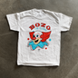 Retro 'Bozo The Clown' Washed White T-Shirt- Parallel- {{Product type}}