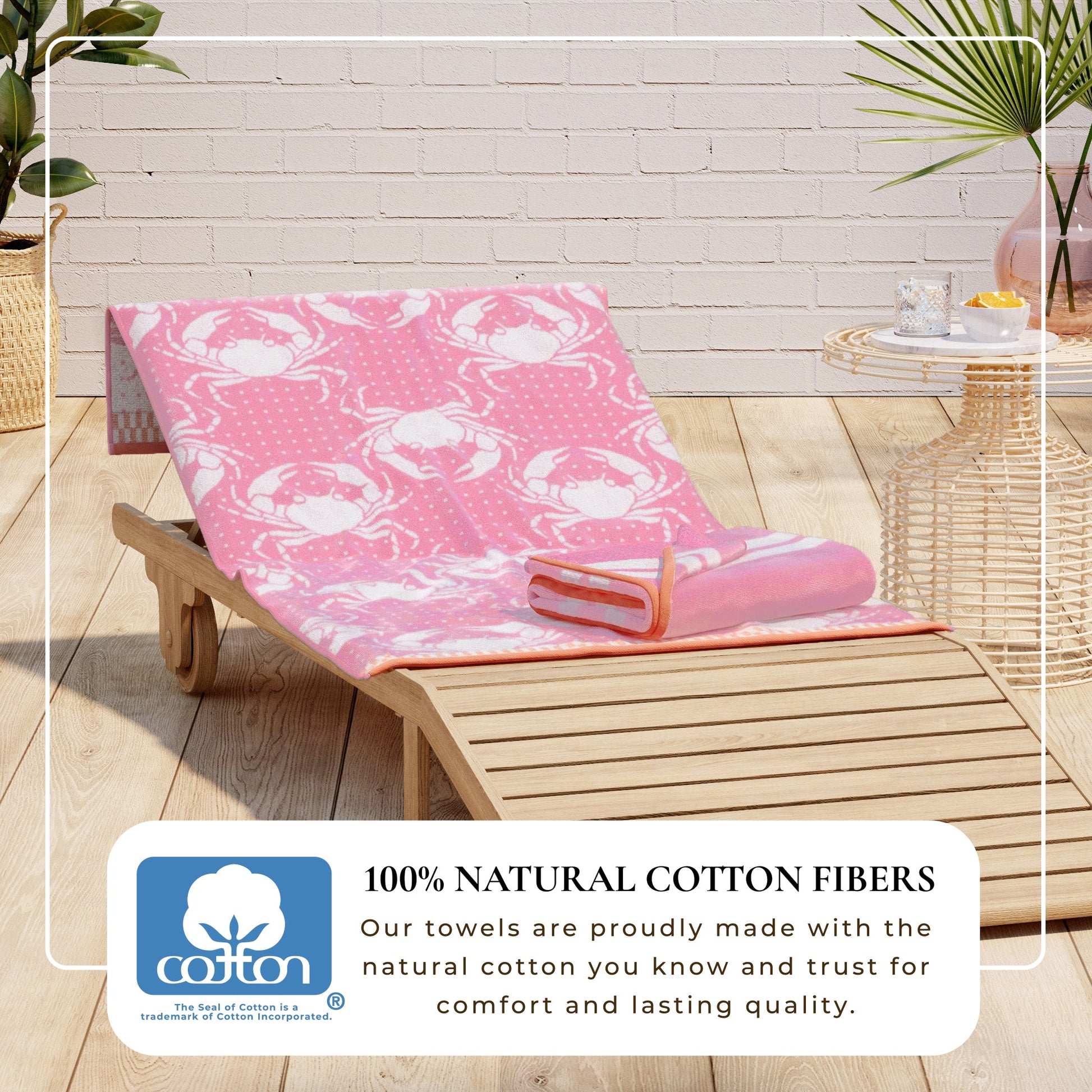 Cotton Velour Beach Towel - Maui Collection - - Beach Towels