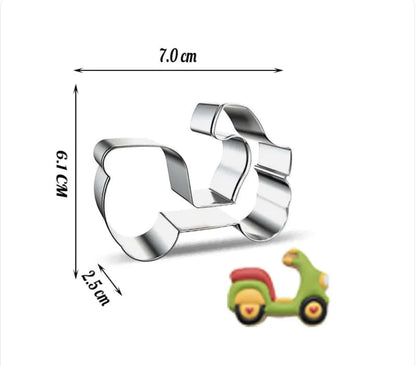 Transportation Shaped Cookie Cutters