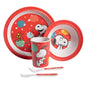 Peanuts Snoopy Fun Times 5-Piece Bamboo Melamine Dinnerware Set - n a - plate set