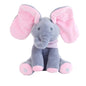 Peek Boo Elephant Toy Pink Gray 30 CM