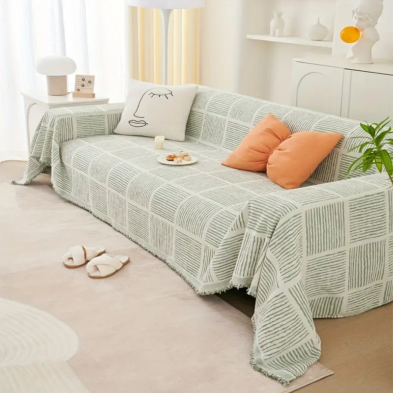 Soft Chenille Washable Cover - - Sofa blanket