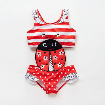 Watermelon Print Toddler Girls Swimsuit YY9047 6T