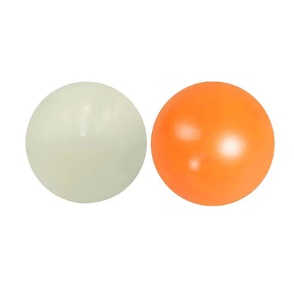 4PCs Luminous Sticky Wall Balls Stress Reliever Squishy Toys Kia Day Design