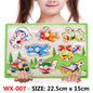 Baby Montessori Wooden Puzzle Board - Kia Day Design