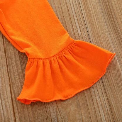 Toddler Pumpkin Print Pants Set