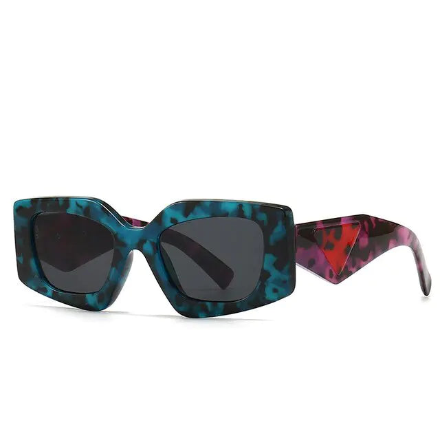 Retro Rectangular Cat Eye Sunglasses - Kia Day Design