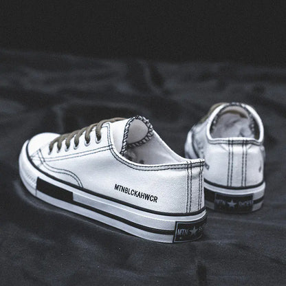 Low-Top Canvas Sneakers - Kia Day Design