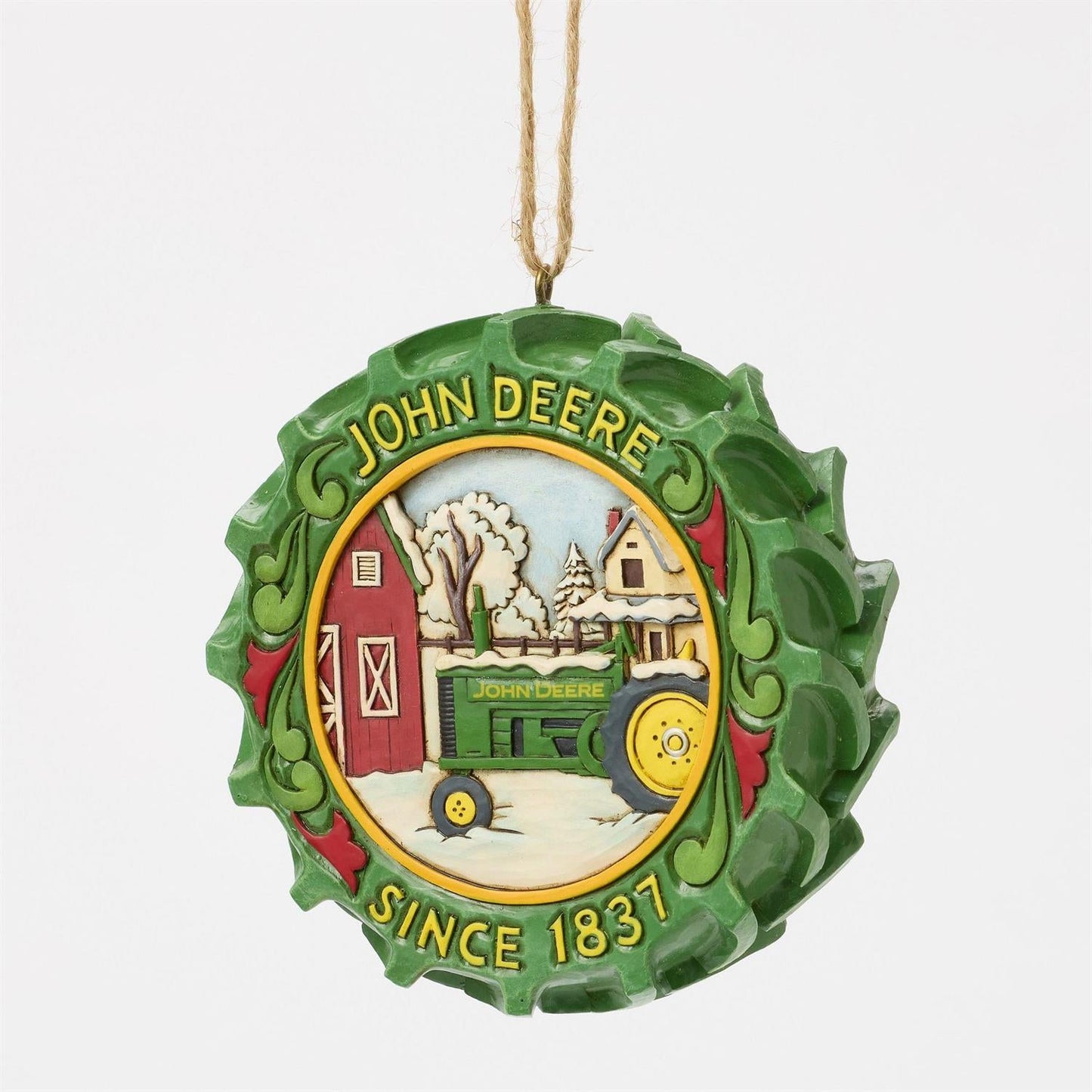 Tractor Tire with Scene Ornament - - Christmas >> Ornaments >> Jim Shore