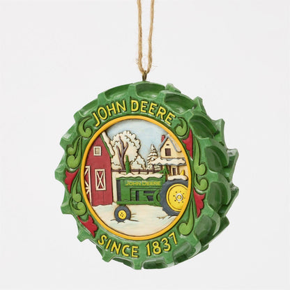 Tractor Tire with Scene Ornament - - Christmas >> Ornaments >> Jim Shore