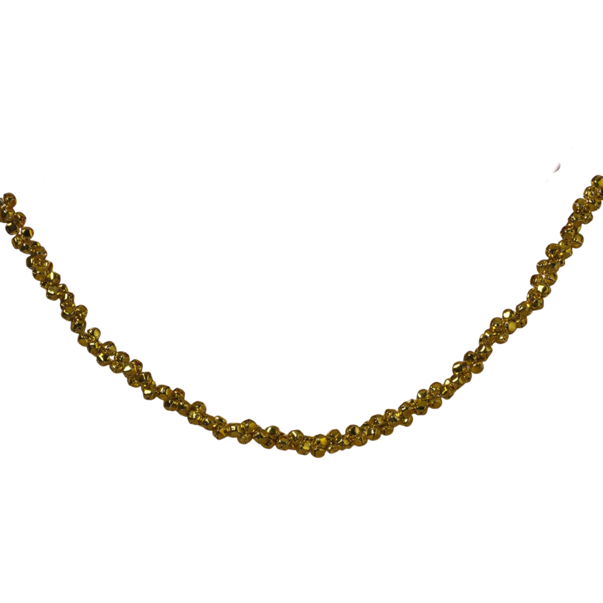 70 Inch Metal Jingle Bell Garland - Gold - - Christmas >> Garland