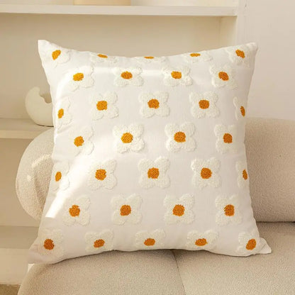 Floral Embroidered Pillow - Kia Day Design