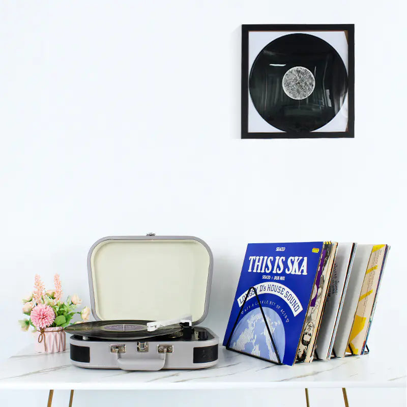Retro Bluetooth Vinyl Record Player and Speaker Unit - Kia Day Design