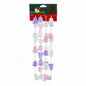 Pink, Purple and White Glittered Gum Drop Garland - Default Title - Christmas >> Garland