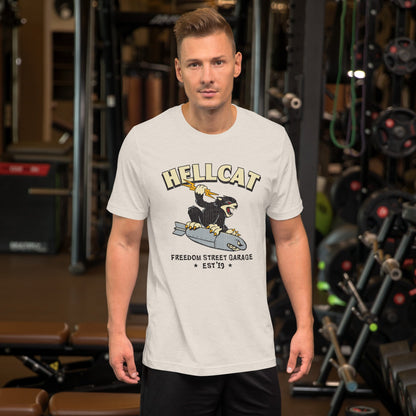 Big Cat Bomber T-Shirt - Heather Dust - T-Shirt