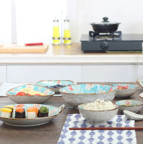 Ceramic Bowls - Japanese Tableware Set - Kia Day Design