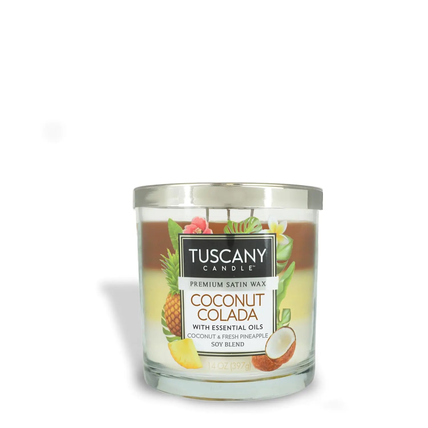 Tuscany Candle Coconut Colada Long-Lasting Scented Jar Candle 14 oz - n a - candle