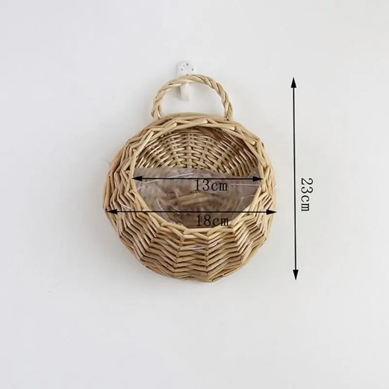 Handmade Wicker Rattan Flower Basket