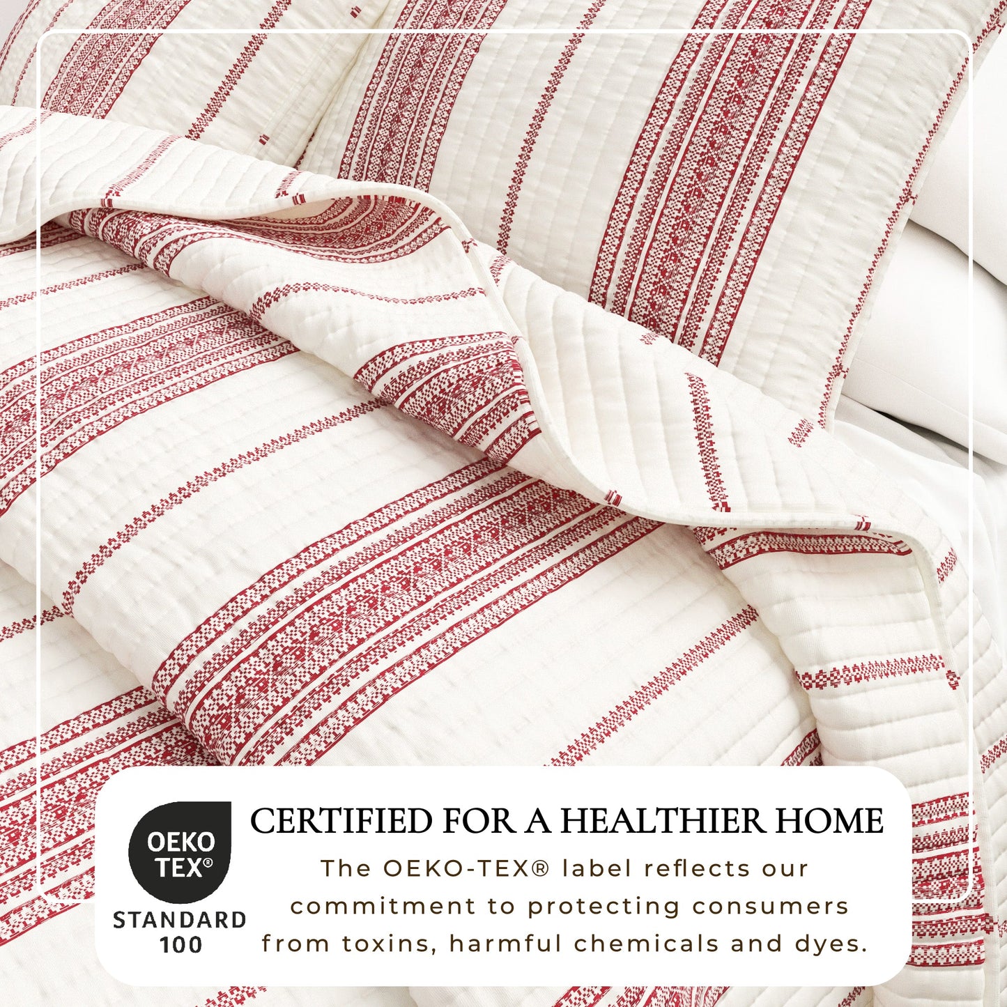 Stripe Quilt - Wesley Collection - - Quilts & Comforters