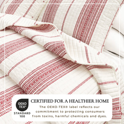 Stripe Quilt - Wesley Collection - - Quilts & Comforters