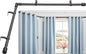 Heavy Duty 1 Inch Corner Curtain Rod 30-87 Inch Corner Curtain Rod L Shaped - Kia Day Design