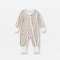 Bamboo Fiber Baby Zippered Romper light grey pink 18-24M 90cm