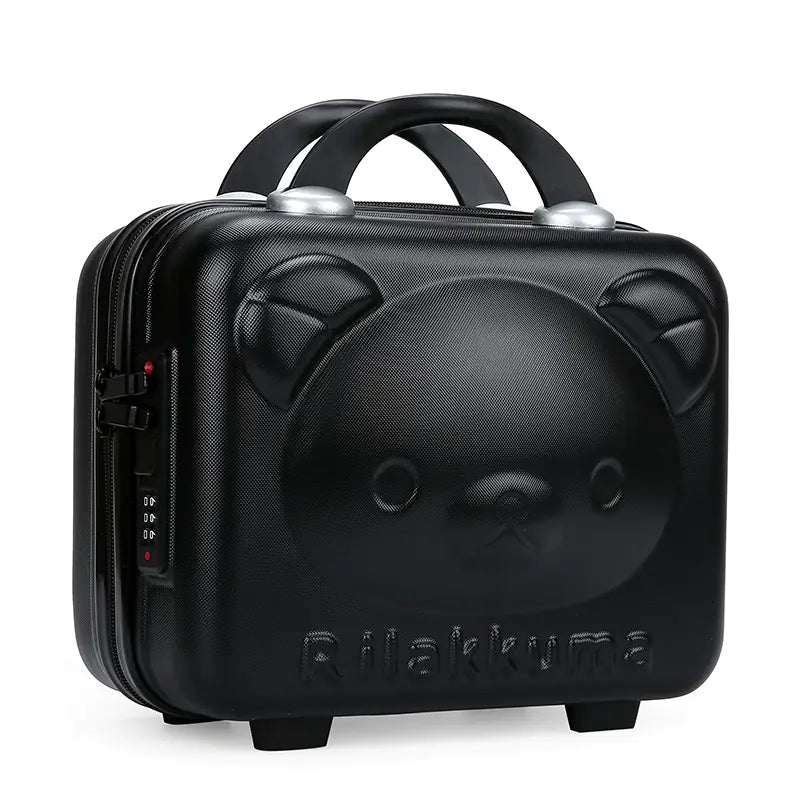 Luxury Cartoon Bear Travel Suitcase for Kids (14-Inch) Kia Day Design