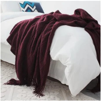 Nordic Knitted Wool Blanket - Kia Day Design