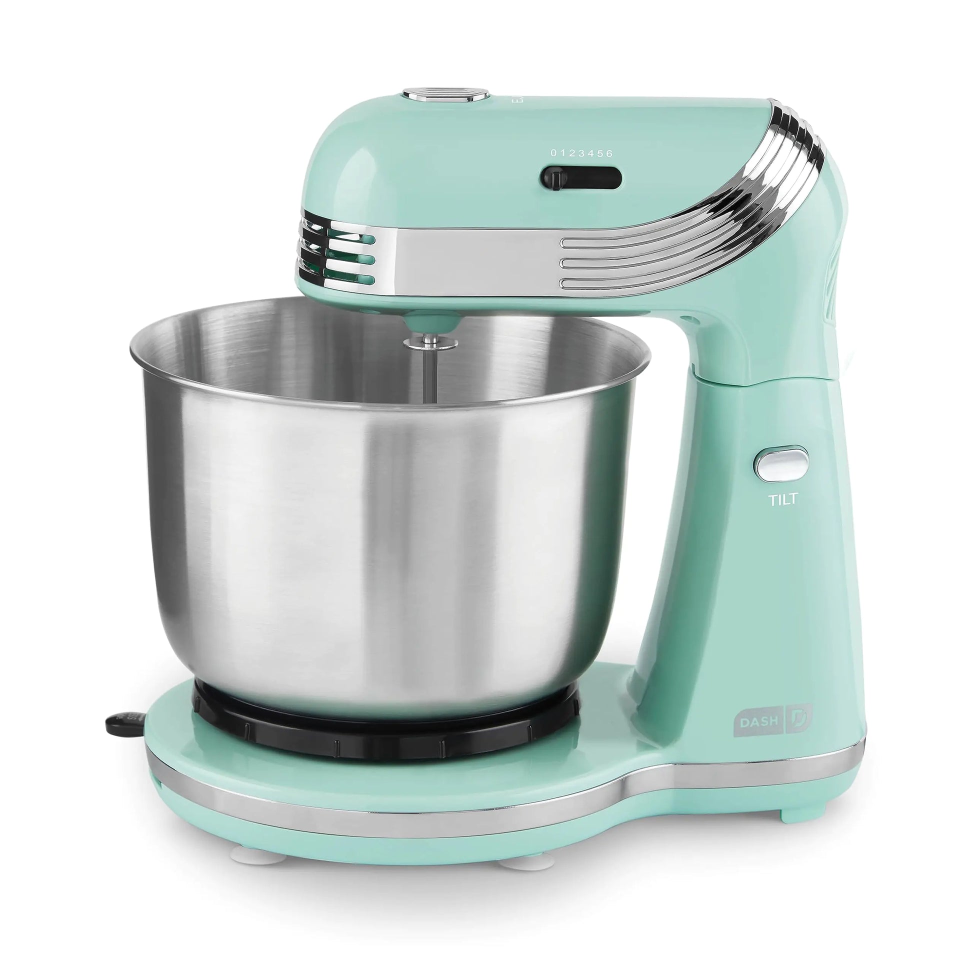 Aqua Dash Stand Mixer 6 Speed Stand Mixer with 3 Quart Stainless Steel Mixing Bowl - - stand mixer